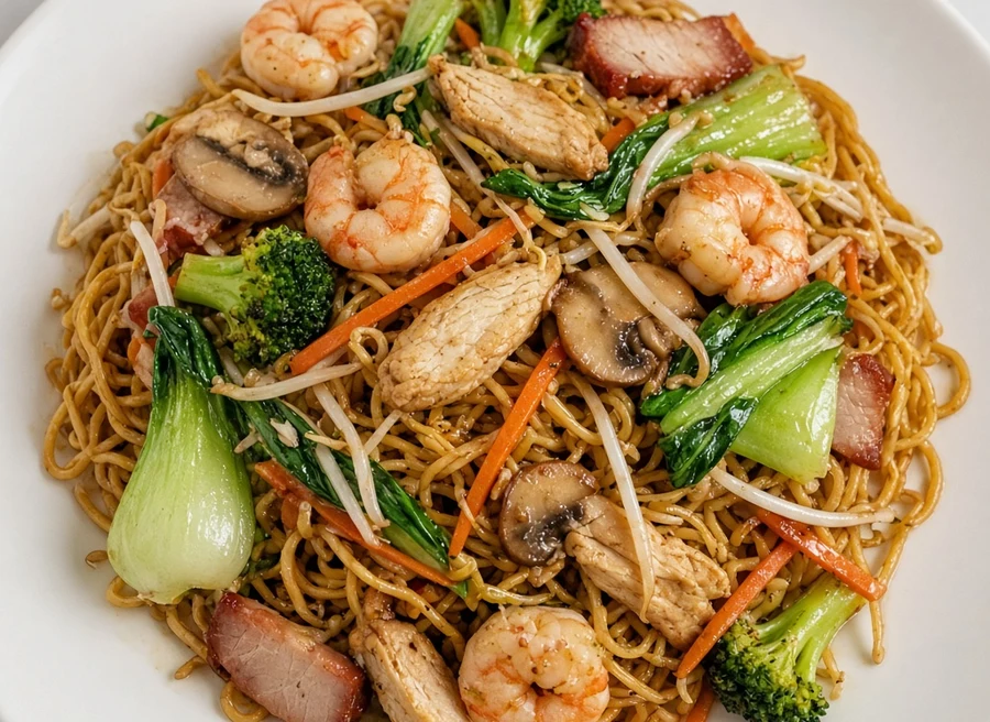 Lucky Deluxe Chow Mein from Lucky Koi Express in Winnipeg